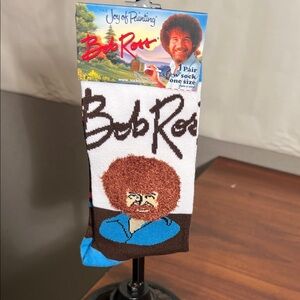 Crew socks, Bob Ross, OS unisex NEW